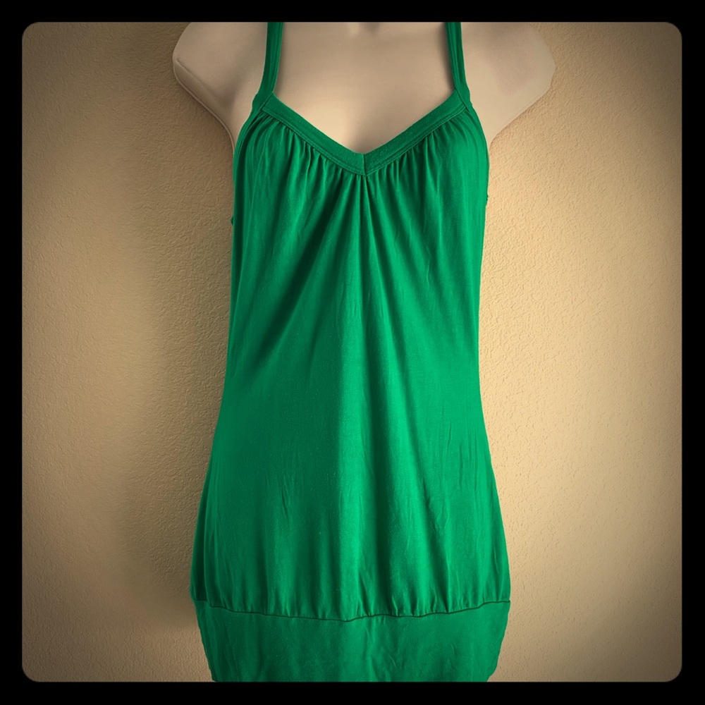 💚Body Central Green Long Tunic Tank Top💚